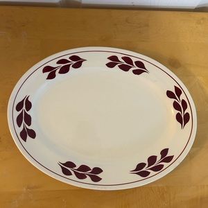 Blue Ridge Red Leaf small platter